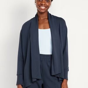 NWOT Old Navy Women's Navy Live-In Open-Front Wrap